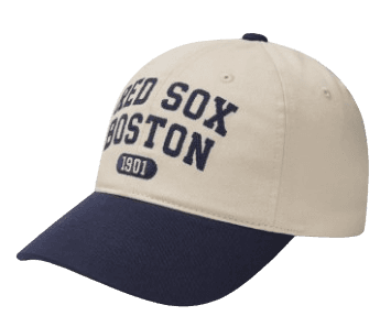 MLB 레터링 배색 언스트럭쳐 볼캡 보스턴 레드삭스 NYD