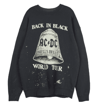 ECRU Back In Black Sweatshirt, Charcoal