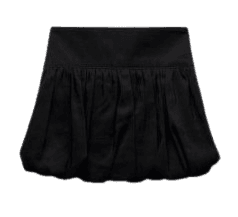 자라 벌룬 스커트 팬츠 블랙