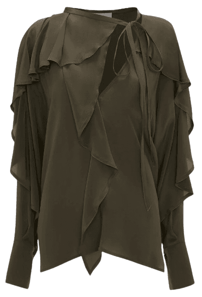 빅토리아 베컴 긴팔 티셔츠 1124WSH005205BOREGANO GREEN