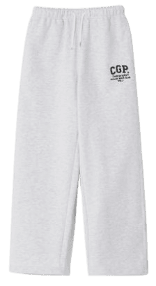 코드그라피 CGP 아치 로고 트레이닝 팬츠 멜란지그레이