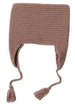 SUNDAY FRUIT MARKET HANDCRAFT CAT EARFLAP PINK