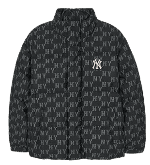 클래식 모노그램 자가드 패딩 뉴욕양키스