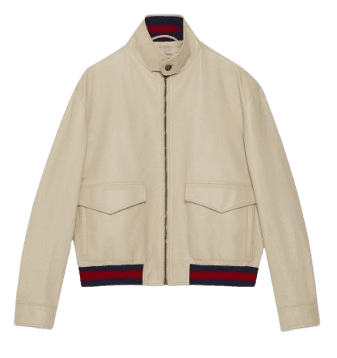 GUCCI LEATHER BOMBER JACKET