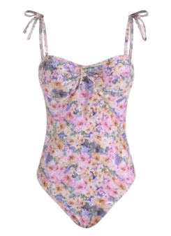 플로럴 씨 언더와이어 원피스 수영복