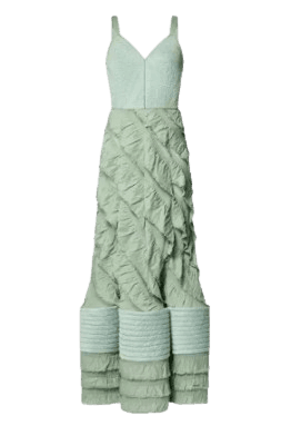 LOUIS VUITTON 머메이드 헴 플라운스 가운