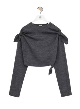 로에베 노트 크롭 탑