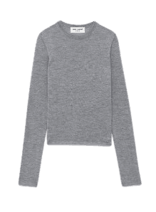 Saint Laurent fine-knit crew-neck jumper