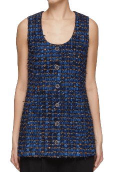 HAND WOVEN TWEED MINI DRESS