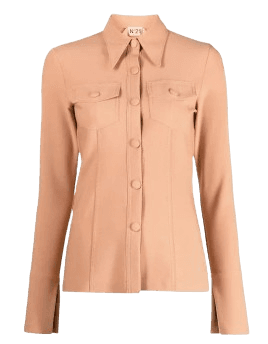 woven long-sleeve shirt