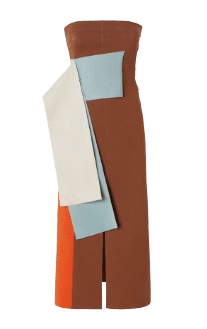 펜디 여성 Multicolor Wool Dress HAZEL PALE BLUE