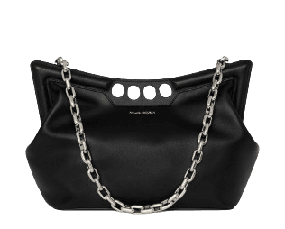 더 호보백 가방 가죽 블랙 The Peak Hobo Bag - Alexander McQueen - Leather