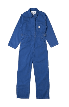 Ella Herringbone Boilersuit Blue
