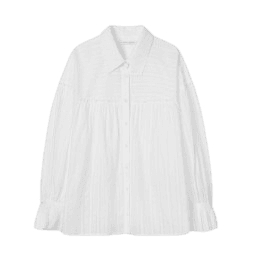 Stripe Loose Fit Shirt Style Blouse