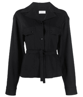 르메르 여성 컨버터블 칼라 셀프 타이 셔츠 블라우스