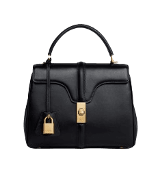 스몰 16백 - 새틴 카프스킨 블랙