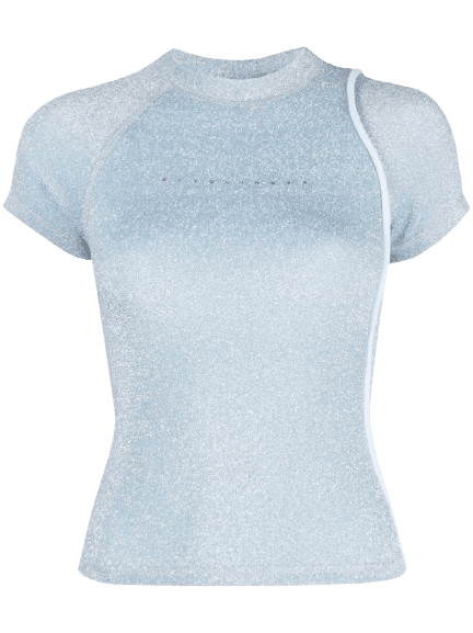 OTTOLINGER 로고 프린트 루렉스 크롭티