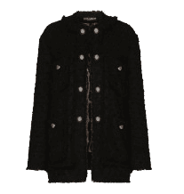 DOLCE&GABBANA Single-breasted rush-stitch jacket