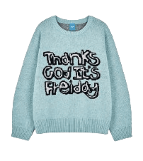 T.G.I.F 자카드 니트(SKY BLUE)