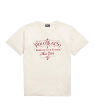 폴로 랄프 로렌 여성 그래픽 로고 코튼 저지 티