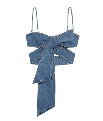 DENIM TOP WITH BOW