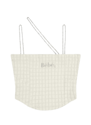 Bebe Tweed Chain Sleeveless