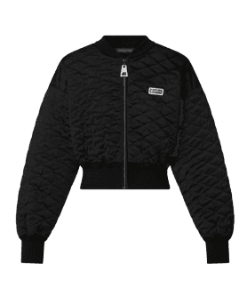 Diamond Knit Bomber Jacket