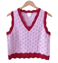 FIND ME NOW Knit vest Lilac