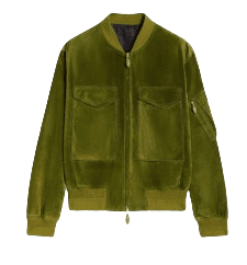 벨루티 스웨이드 밀리터리 봄버 GRASS