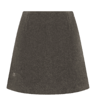 depound wool mini skirt brown