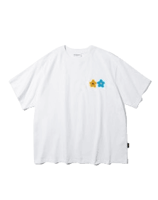 TWIN FLOWER T-SHIRTS WHITE - MISTER CHILD