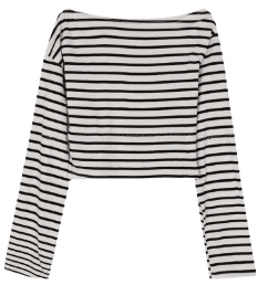 Amber striped off-shoulder tee (3 colors)