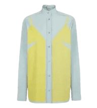 펜디 라이트 블루 포플린 셔츠