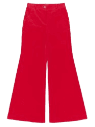 WIDE BOOTS CUT PANTS_RED
