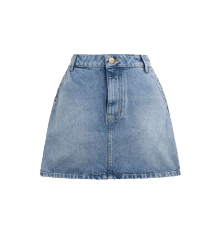 코치 데님 스커트