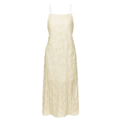 Creases Layered Dress_Butter Beige
