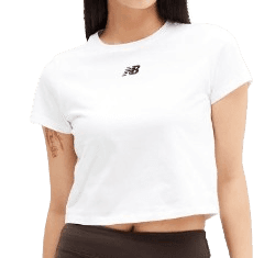 WOMEN 에센셜 중앙로고 반팔티 (SLIM FIT)