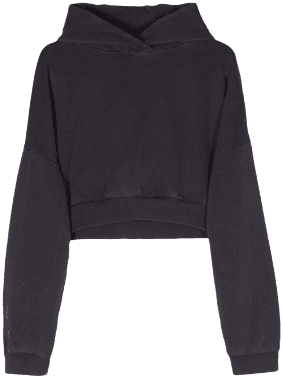 Heavy cropped hoodie