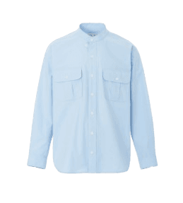 FABIO CHINA COLLAR SHIRT (SKY BLUE)