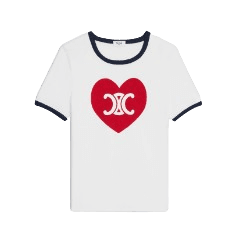 Heart triomphe t-shirt in cotton jersey