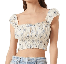 Emberly Crop Top in Voile