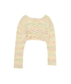 Cable Hand Knitted Top (Yellow)