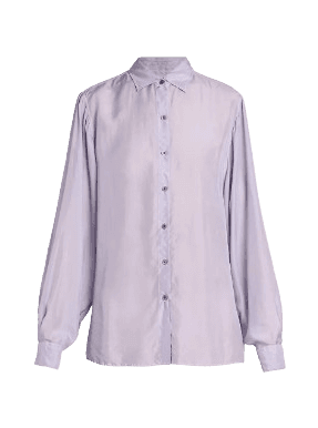 Chroma Button-Front Silk Shirt