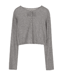 MINI CARDIGAN_MELANGE GREY