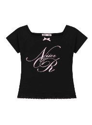 LACE OFF SHOULDER CROP TOP_BLACK