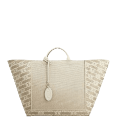 Tod's Double Up Shopping Bag in Fabric and Leather Large