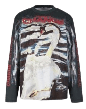 Crew Neck Long Sleeves Cotton Long Sleeve T-shirt Logo