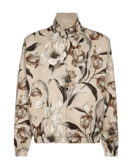 프롤러 프린트 리버서블 하이넥 자켓