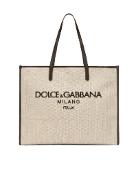 라지 아웃라인 캔버스 쇼퍼백